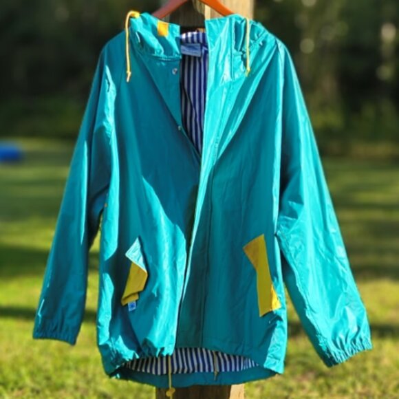 Vintage CHARLES RIVER APPAREL UNISEX RAIN JACKET SIZE M - Picture 1 of 8